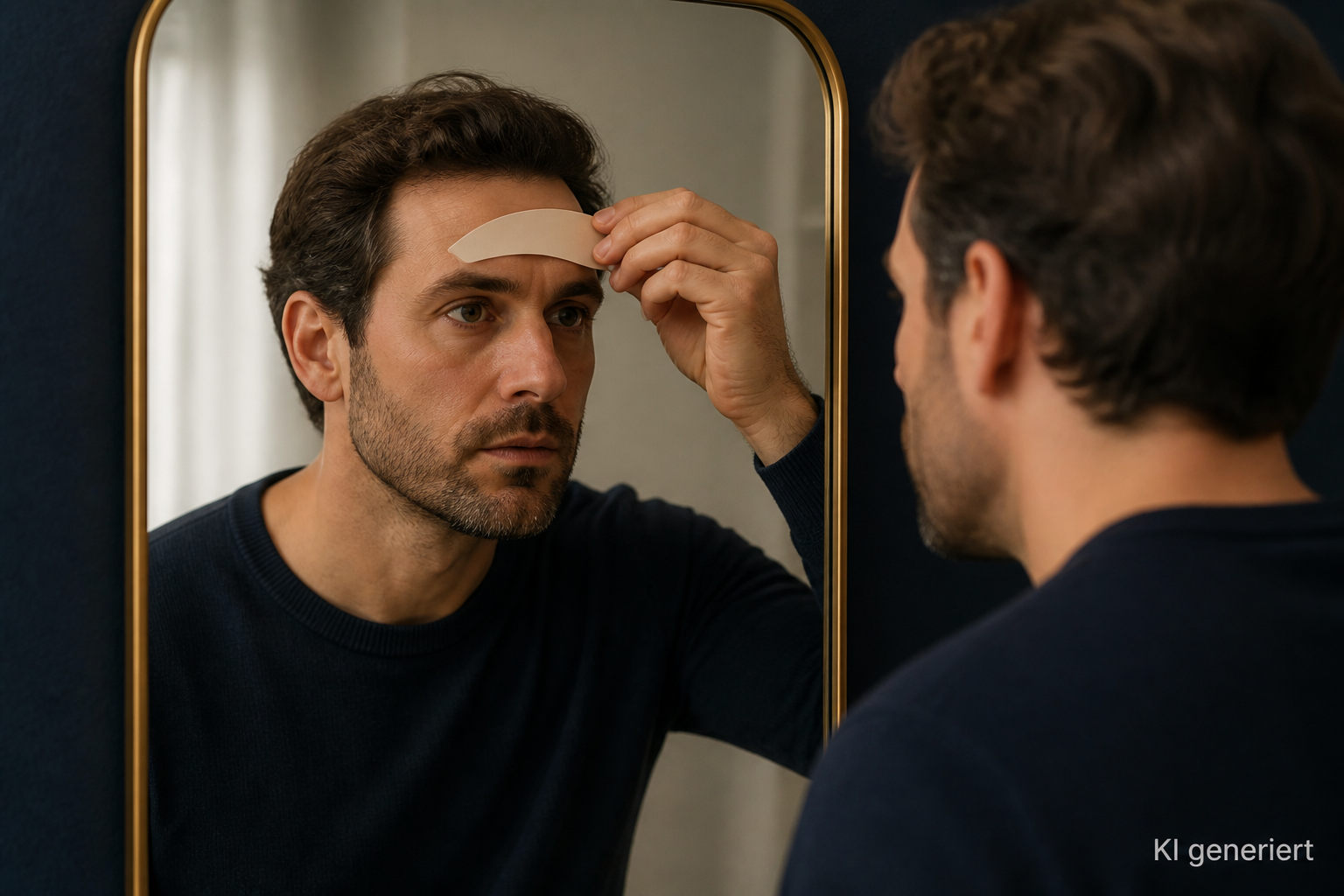 Illustrative Darstellung zum Ratgeberthema Haarlinie planen: Proportionen und Langfristigkeit